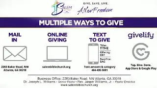 Salem Bible Church- Atlanta Campus Sunday Worship Experience - 02/01/2026