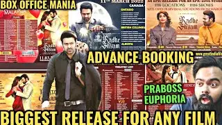 RADHE SHYAM BOX OFFICE BIGGEST RELEASE FOR ANY FILM | ADVANCE BOOKING | PRABHAS | HUGE