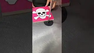 A poor dad cutting skeleton painting 😭😭 #shorts