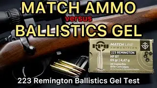 .223 MATCH GRADE vs. GEL!! 223 Remington PPU Match 69gr HPBT Ammo Test