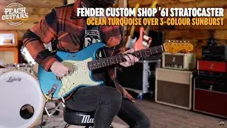 No Talking...Just Tones | Fender Custom Shop '61 Strat Relic Ocean Turquoise over 3-Colour Sunburst