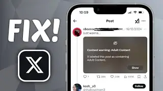 How to FIX Content Warning Adult Content on X
