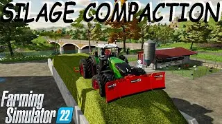 SILAGE COMPACTION | Hatur-Beyleron Map | Farming Simulator 22 | 4K Video