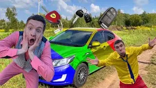 Multicolored Sports car Kia Rio VS Mr. Jack's Magic Remote control VS racer Mr. Nick 13+