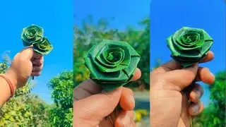 Coconut Leaf I Leaves rose I Easy Craft I Leaf Craft I Flower Craft