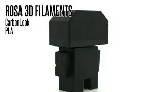 392 ROSA 3D FILAMENTS CarbonLook PLA | 3D printed sample | #FilaMODE
