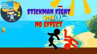RED Vs BLACK STICKMAN FIGHT 1# (without effects) | Drawing cartoons 2