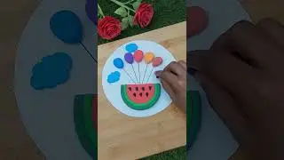 DIY Play‑Dough Watermelon & Ant Art Tutorial &ndash; Easy Rainy‑Day Kids Crafts & Creative Play #art