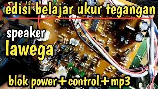 ukur tegangan PSU speaker lawega