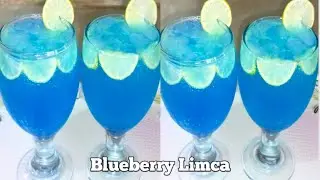 How To Make Blueberry Limca Recipe | Refreshing Summer Drink Recipe | 5 Minutes Soft Drink Recipe