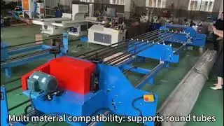 This is our double headed deburring machine - capable of processing 6000mm pipes&mdash;&mdash;pipe deburring
