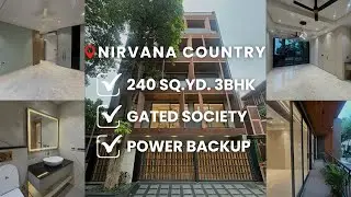 Elegant 3 BHK Builder Floor | Nirvana Country | Gurgaon | Gated Society | 100% Power Backup