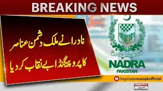 NADRA Exposes Anti-Pakistan Elements | Shocking Propaganda Revealed | Breaking News | Pakistan News