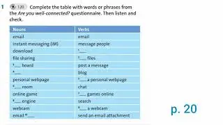 Grade 8. The Internet. Ex 1 p. 20. English Plus.