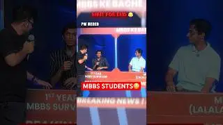 Wait for End🤣 ft. MBBS Students @pwmeded #pw #shorts #physicswallah