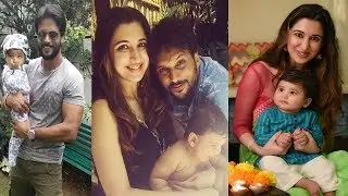 Adarsh balakrishna latest Family photos with wife Gulnar and Son