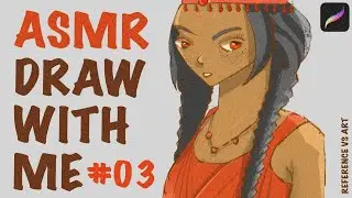 [ASMR] DRAW WITH ME IN PROCREATE | SPEEDPAINT #003 