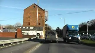 Driving Along Bromyard Road, Watery Lane & Bransford Road, Worcester, Worcestershire, England