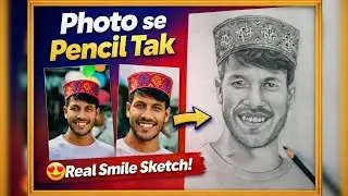 &ldquo;Photo se Pencil Tak 😍 Real Smile Sketch!&rdquo;