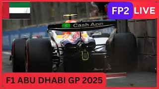🔴F1 LIVE | 2025  ETIHAD AIRWAYS ABU DHABI GP | PRACTICE 2 | Live data and track audio