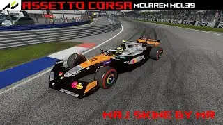 assetto corsa hot lap silverstone 1998  N Norris rss 24 maj mclaren Chrome Livery 2025 by mr