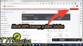Create a GDPR message Admob! Admob GDPR message problem Solution |How to solve Admob GDPR message