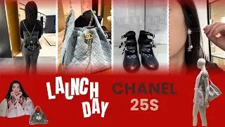 Chanel 25S Launch Day 25 Hobo Sizes Try On Mesh, Denim Bags Backpack Earrings Shoes Mary Jane