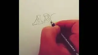 ✍️ Hand-Drawn ABC Letter Design | Pen Art Typography