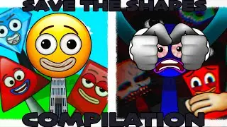 ☀️Sprunki OC 'SAVE THE SHAPES' COMPILATION phase 1-2 X #emoji 😳 