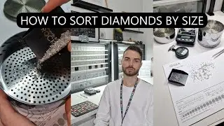How to sort Diamonds at home using a Diamond Sieve, Presidium Gem Gauge, Loupe and Tweezers