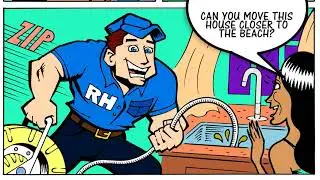 Rooter Hero Comic Book Commercial