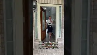 When you take the trash out after your wife cleans the house 🤣 #shorts