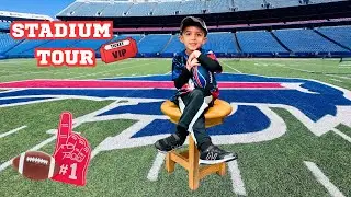 VIP Buffalo Bills High Mark Stadium Tour -Behind the Scenes | Football video for Kids