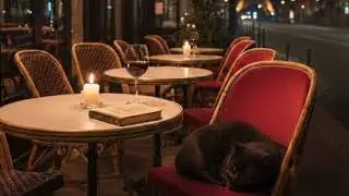 Paris Night Café Instrumental ☕ | Soft Jazz & Chill Vibes