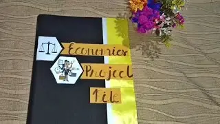 Aesthetic 🤩Economics project file on Indian economy (1950-90) l Class 12th Economics project file 💡