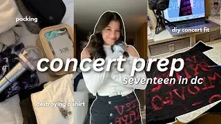 ВЛОГ ПОДГОТОВКИ К КОНЦЕРТУ | seventeen new_ в Вашингтоне *самостоятельно сшитый концертный костюм...