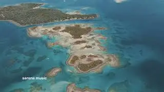 #aerial view of a Tropical islands and blue sea # by Relaxing Music by serene music