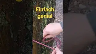 Der #zimmermannsschlag  Ein Knoten so einfach wie genial.  #bushcraft #survival #knoten #outdoor