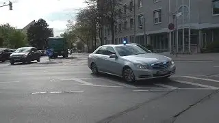 [Drift+Heckblitzer] Unbekannter Zivil-Einsatzwagen auf Einsatzfahrt In Darmstadt