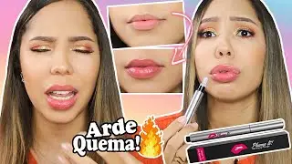 😱PROBANDO EL LABIAL MAS DOLOROSO DEL MUNDO! DUELE!!🔥 ♡│Mirianny