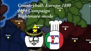(Countryball: Europe 1890) 1861 Campaign Nightmare Mode as Prussia
