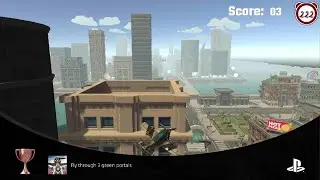 Cazzarion: Portal Pilot ~ Fly through 3 green portals Trophy