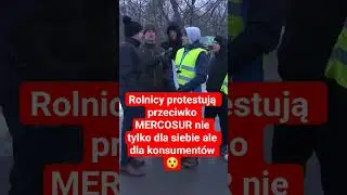 Protest rolnik&oacute;w przeciwko MERCOSUR 😲 Czy UE się opłaca? 🤔 Sonda uliczna!! #Mercosur, #polexit