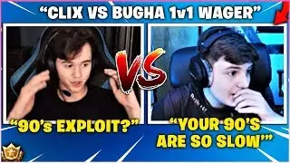 CLIX USES *NEW* 90's BOOST EXPLOIT To DESTROY BUGHA IN 1v1 Wager!
