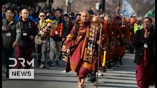Buddhist Monks Walk for Peace Reach Peace Monument US Capitol DC | DRM News | AK1F