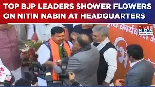 Nitin Nabin Receives Grand Welcome At BJP Headquarters After Appointment As Working President