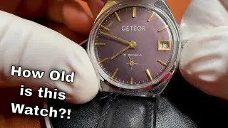 Ceteor 15 Jewels 50 Years Old Watch Repair Part 1 | ASMR