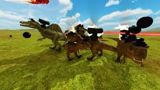 Dinosaur vs Fire Bird 🔥🦖 | Ultimate Battle in Beast Battle Simulator
