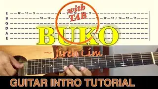 BUKO - Jireh Lim | GUITAR INTRO - TUTORIAL (with TAB) | Acoustic