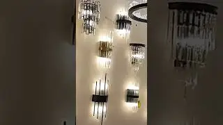 Modern Light Luxury Crystal Gold Wall Lamps